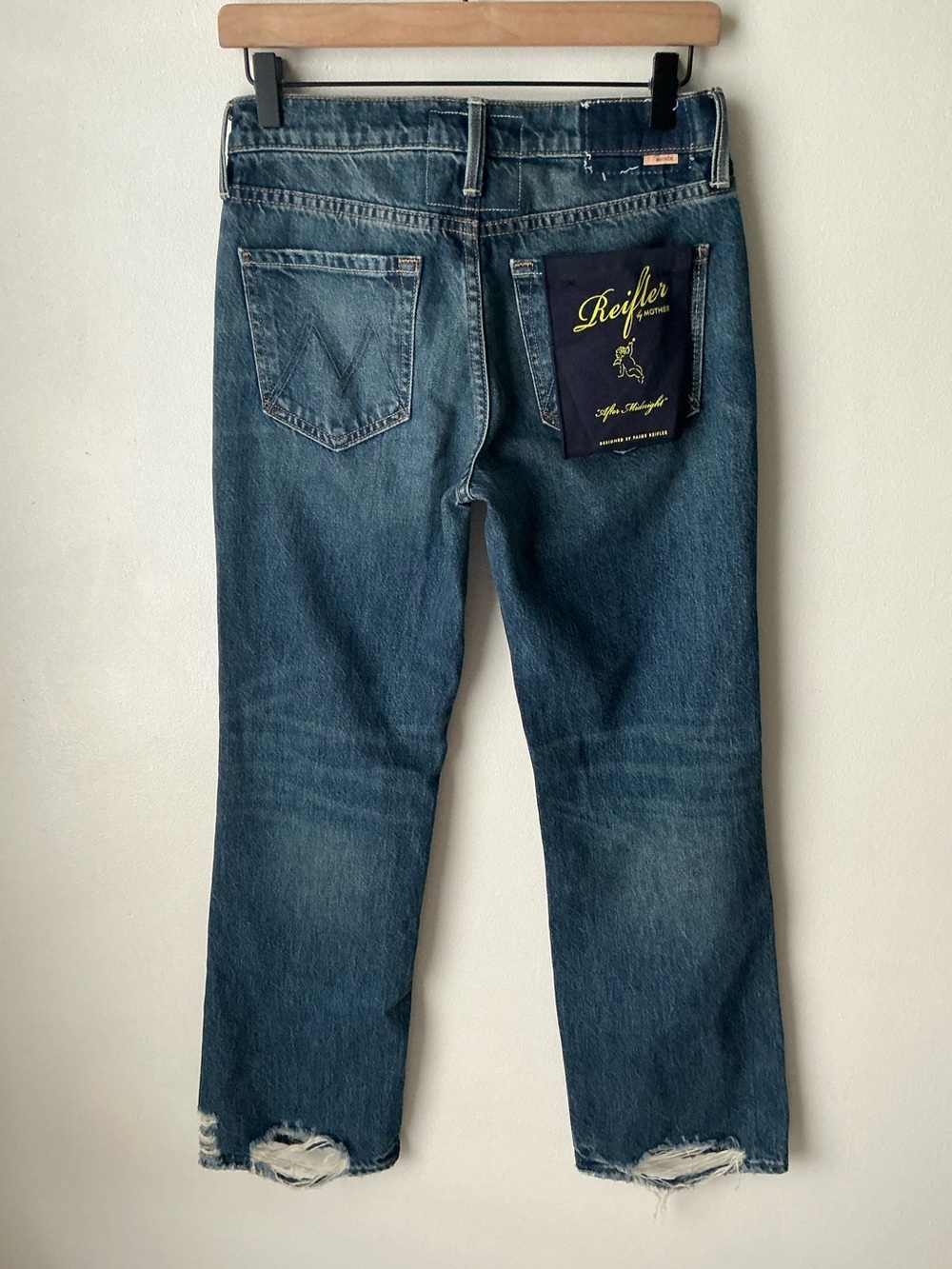 NWT MOTHER SUPERIOR Jeans Lil’ Mother Lil’ Reifler After Midnight Blue Size 25 - Picture 3 of 14
